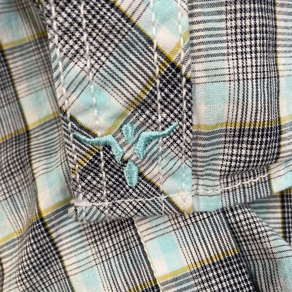 Wrangler 20X Competition‎ Men's Plaid Long Sleeve Snap Front Shirt XL